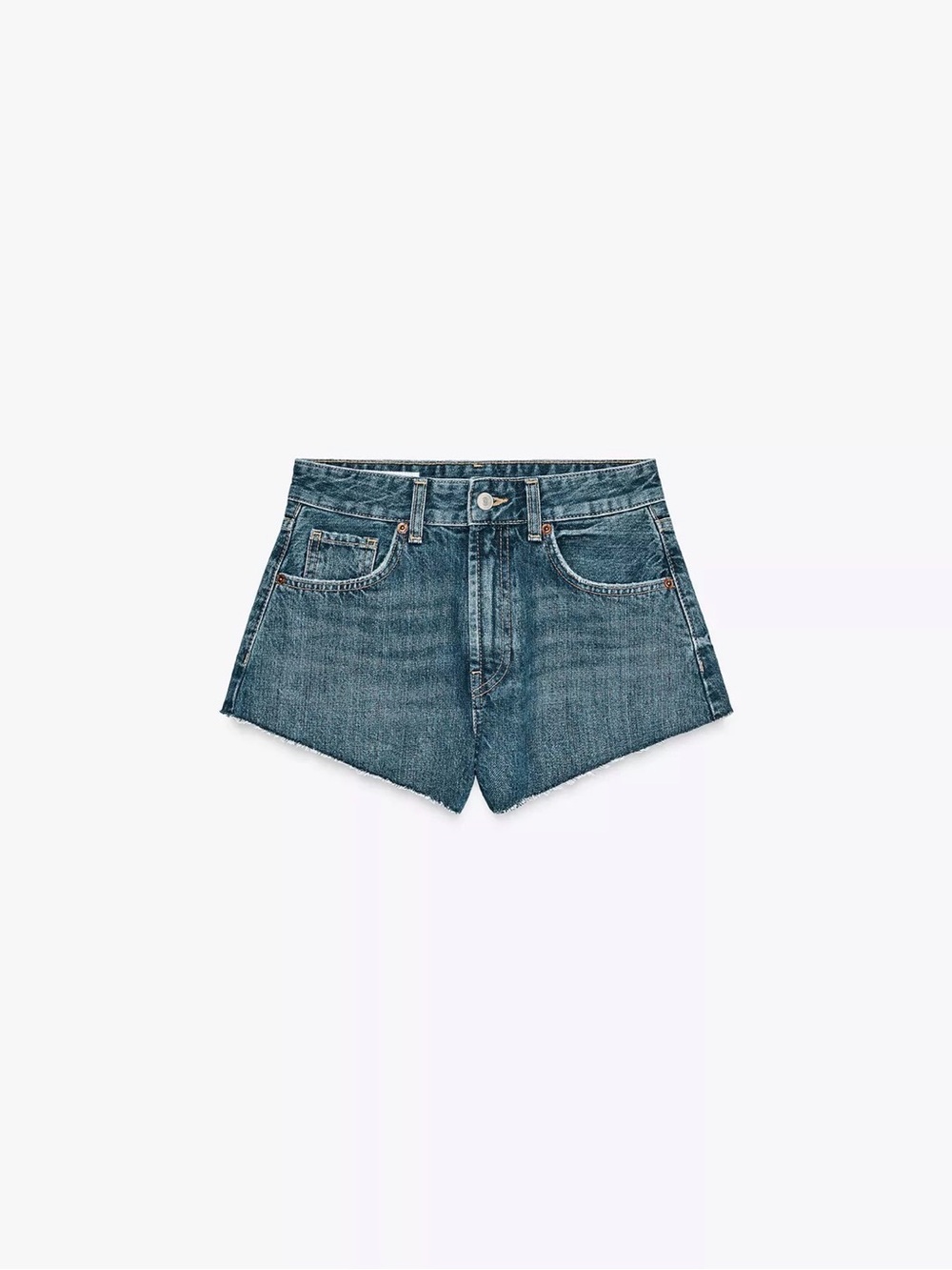 Zara TRF MID-RISE MINI DENIM SHORTS